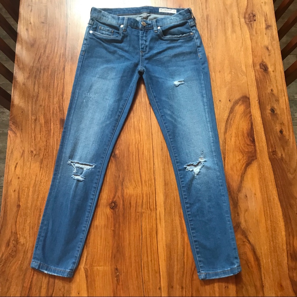 Blank NYC Skinny Classique Medium Wash Distressed